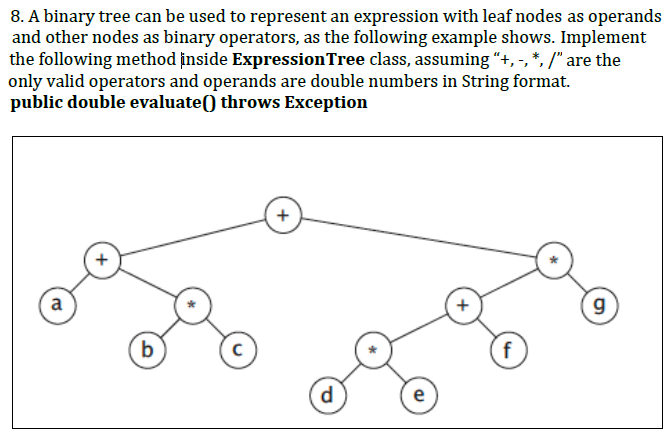  import java.util.Stack; public class ExpressionTree { Node root; // Node sub-class