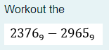  Solve the problem and show steps how to solve Workout the