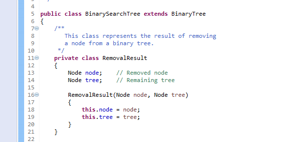 already part of the AVL Tree class in the book, all i