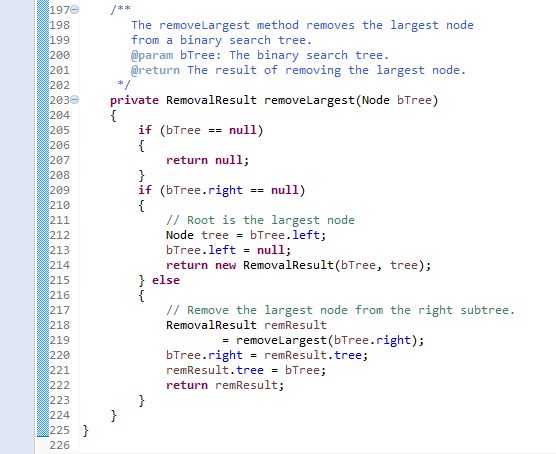 for the AVLTree class in the textbook. But, I need to modify