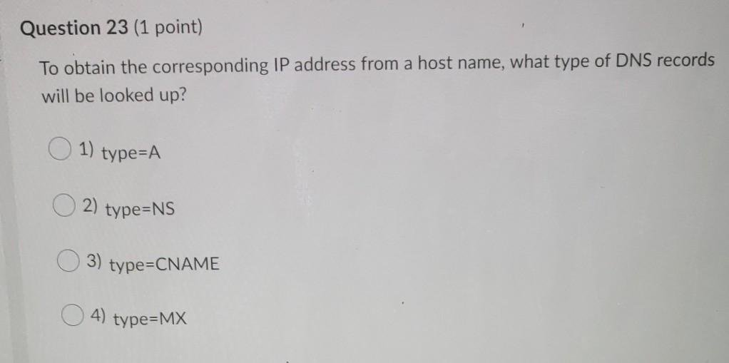 Which of the following is unlikely to be a type of access