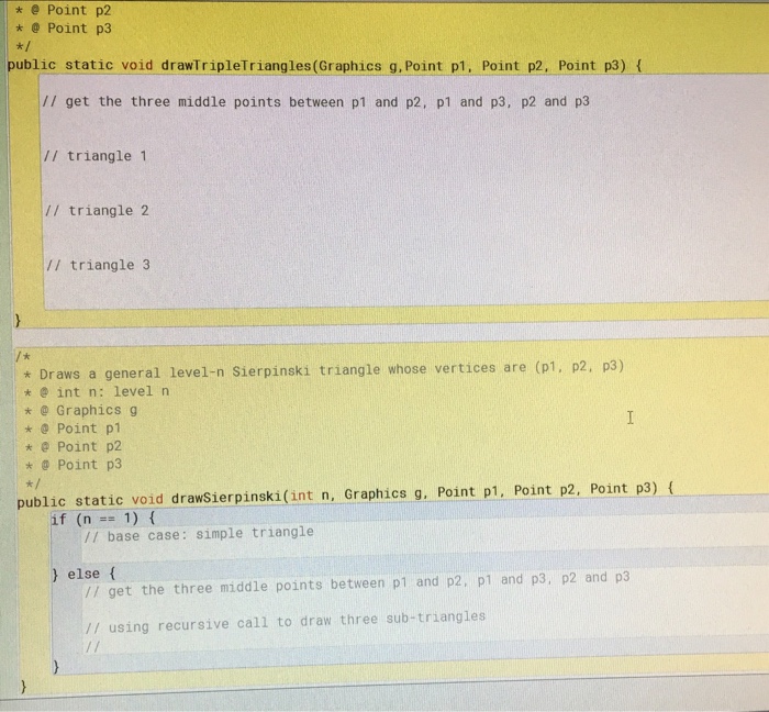 Figure 2: The level-2 (a) and level-3 (b) Sierpinski Triangles. In general,