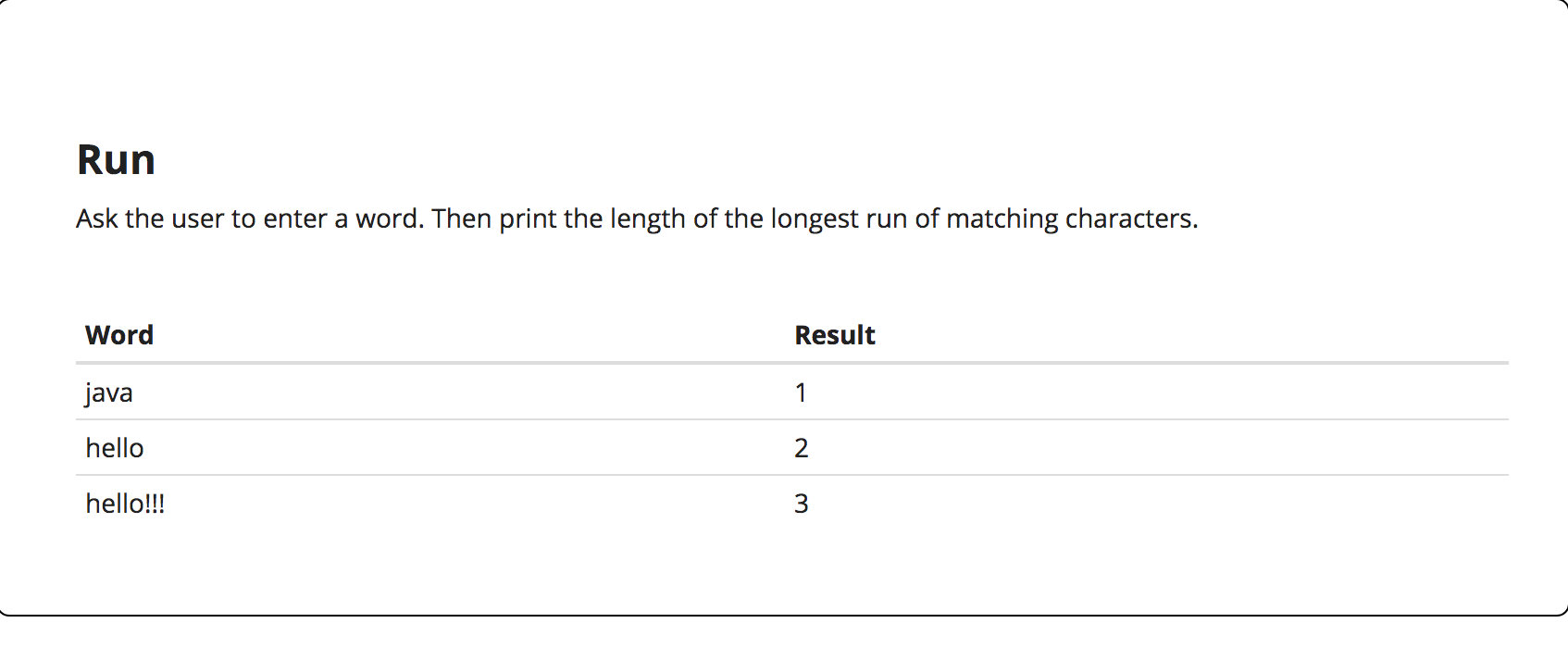 java programming Run Ask the user to enter a word. Then print