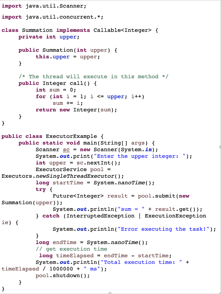 (JAVA) Modify the above code with the following requirements: - The above