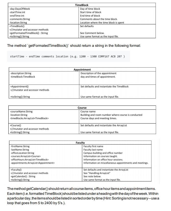 will allow faculty members to posttheir course and office hour schedules. Enumeration