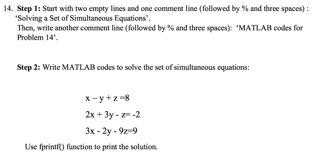  Start with two empty lines and one comment line (followed by