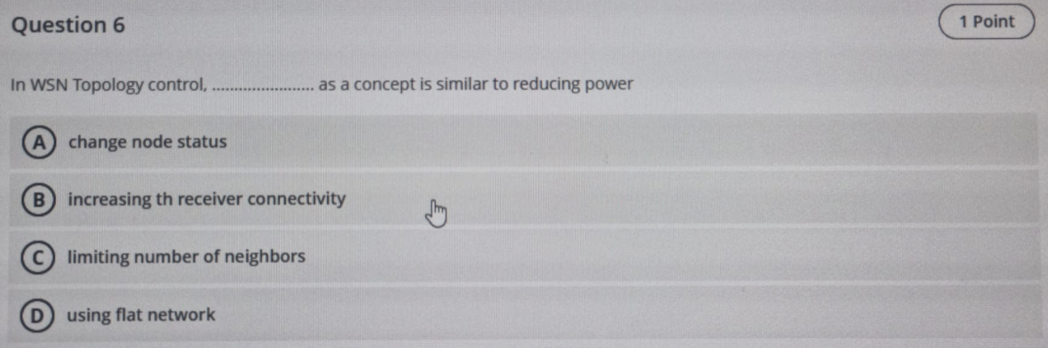 many nodes with events and a few nodes looking for the events.