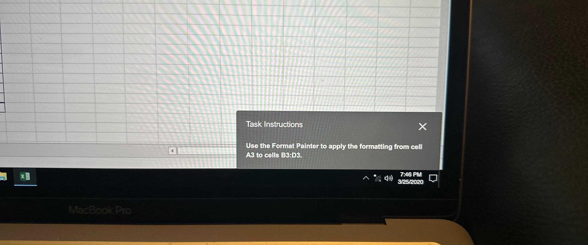  Task Instructions Use the Format Painter to apply the formatting from