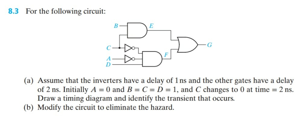Can someone help me with an And-OR circuit which involves a timing