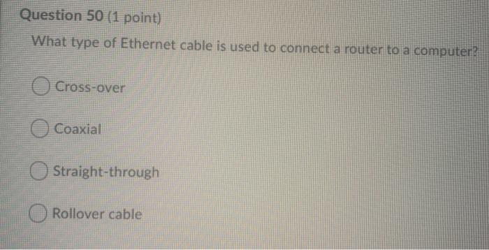 44 (1 point) What is the difference between the OSI Protocol Stack