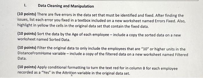 how to find data missing in a data set.help on question I.
