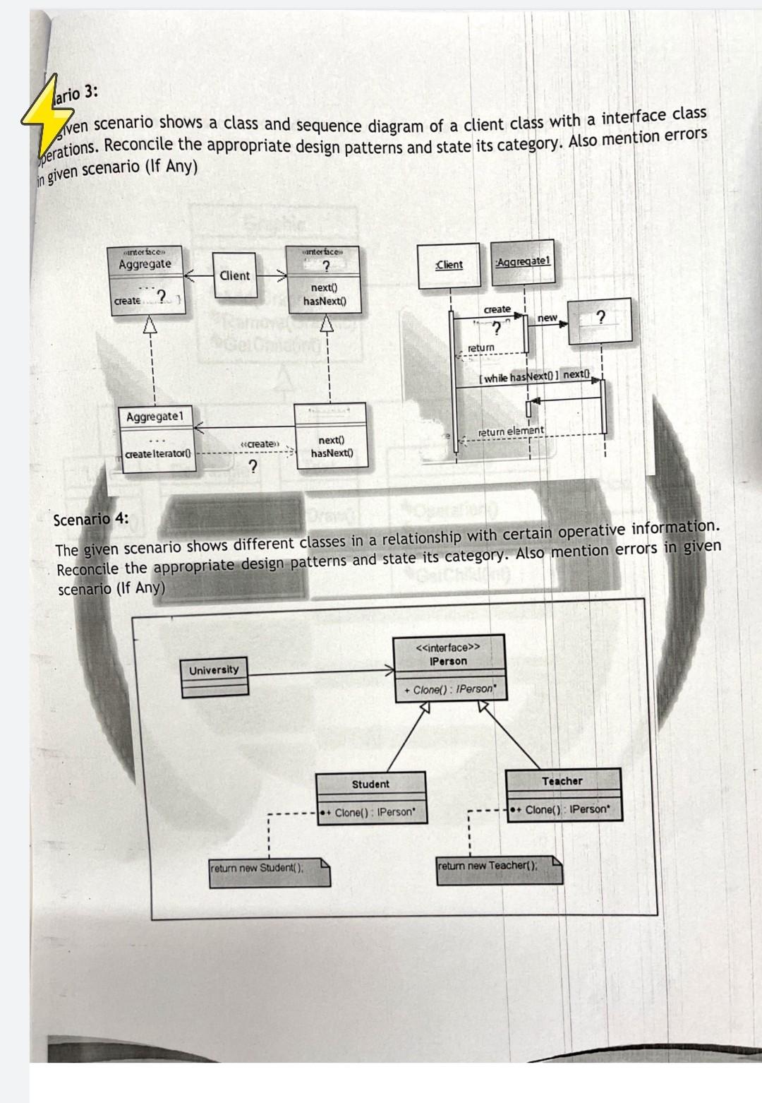 scenerio with justification of your choices?(I want full and complete answer) Anx