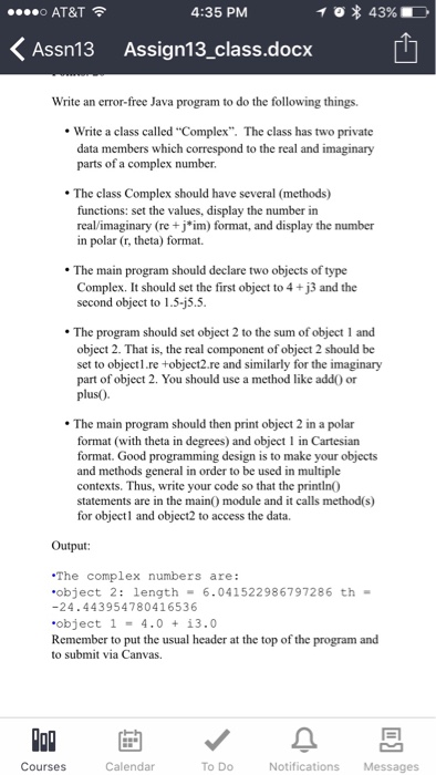  Write an error-free Java program to do the following things. Write