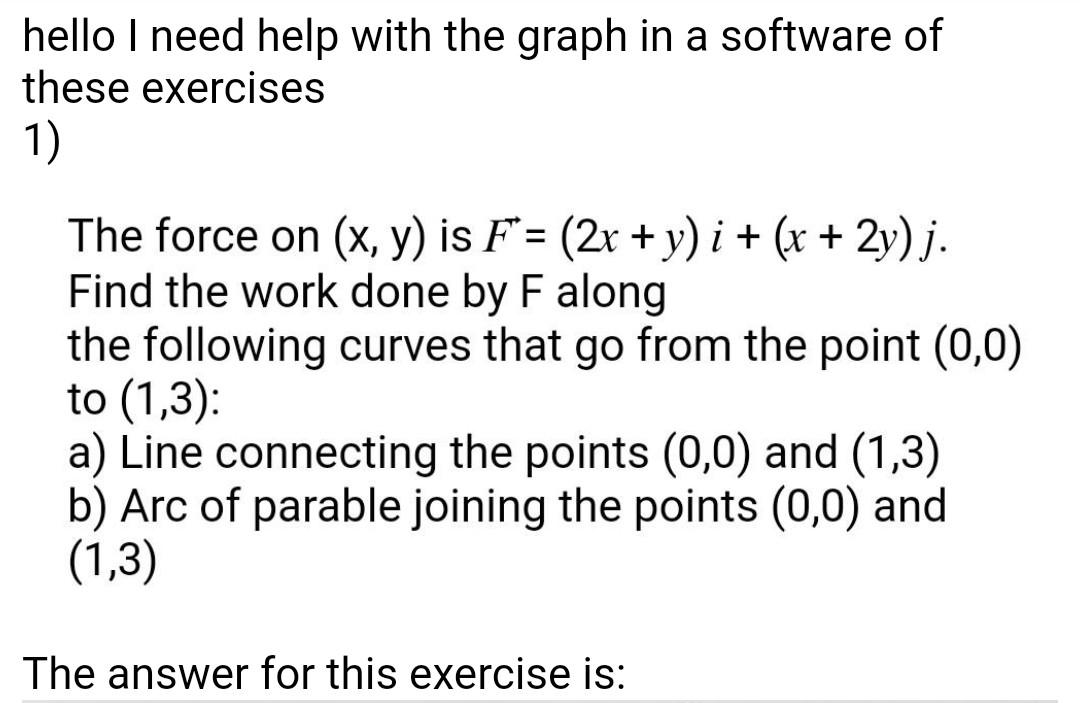 hello I need help with the graph in a software of
