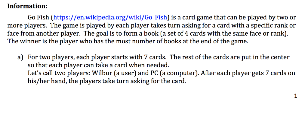 C Code Code So far: #include #include #include typedef struct card_s {