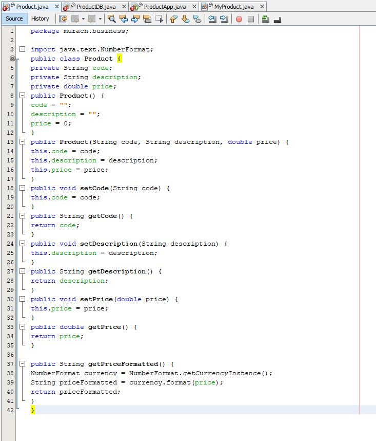 code: Exercise 11-4 Inherit the Product class In this exercise, you'll modify