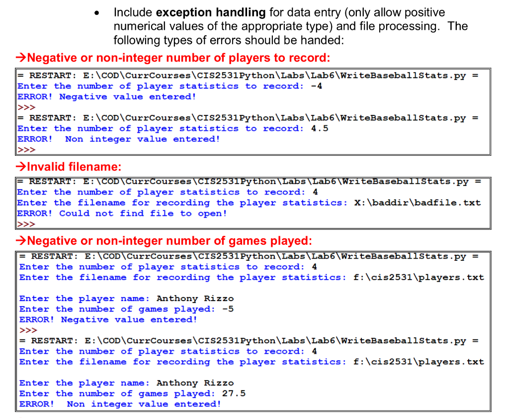 player statistics for the home baseball team: Player First and Last Name