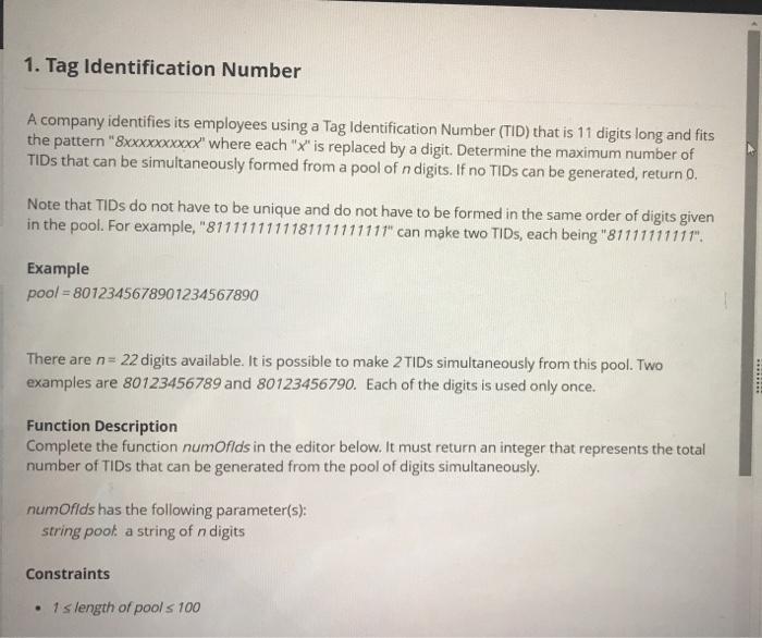  it could be in JAVA/PYTHON/R please write it in Python Input