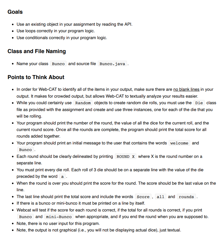 Players continue to roll within a round until they either score no