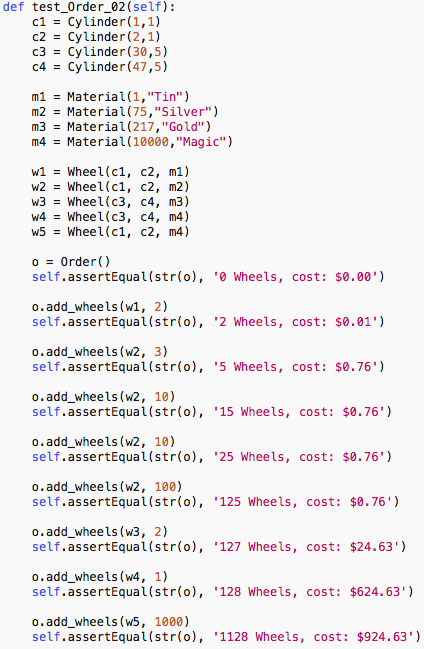 def add_wheels(self, wheel, number): if wheel in self.wheels: self.wheels[wheel] += number else: