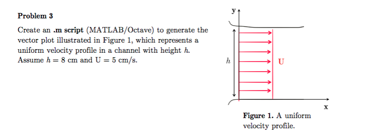 Use MATLAB Problem 3 Create an .m script (MATLAB/Octave) to generate the