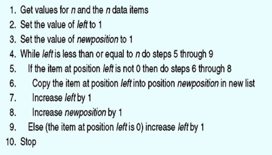 Convert Copy Over Algorithm pseudo code to C code. 1. Get values