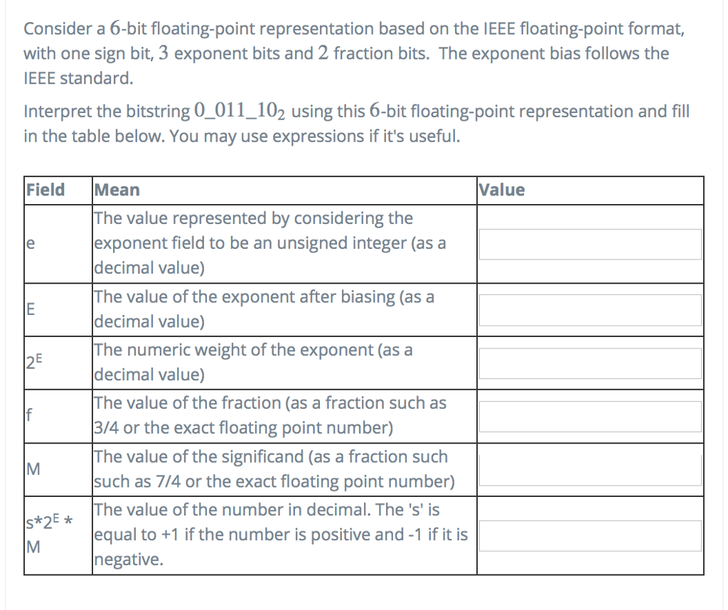  interpret the bitstring 0_011_10 for part A and Part B PART
