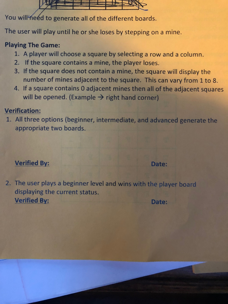 and Random Number generation Pair Program 110 Points NAME: DATE: The user