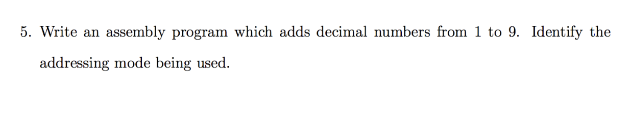 Use HCS12 instructuon glossary and write assembly program using codewarrior 5. Write