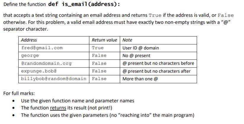 Complete the following python code # Verify that the line contains two