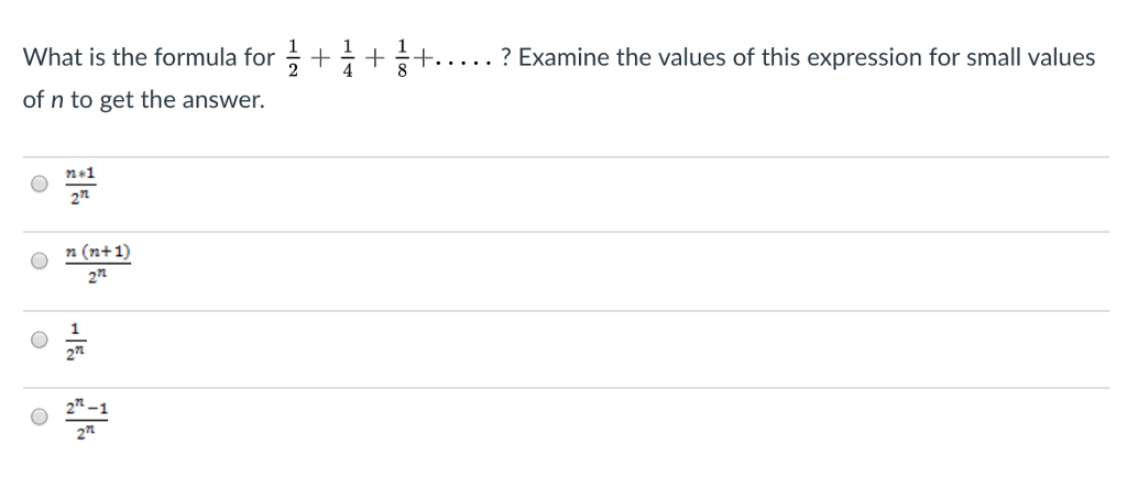 What is the formula for +-+ +. . . . .