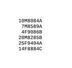 grade information on six students. The first two columns contain the student's