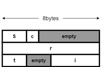 (Data Types). Suppose we are compiling for a machine with 1-byte characters,