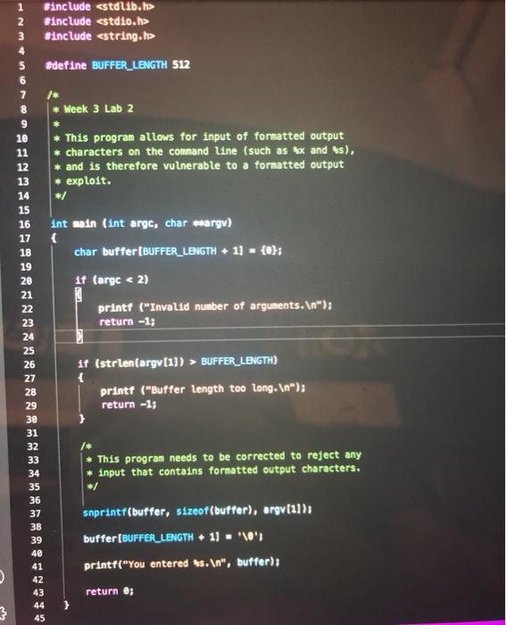  this program needs to be corrected to reject any input that