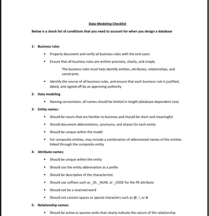 old ERD 2. The new Normalized ERD 3.A summary of the changes
