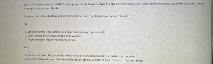  please do in visual basic Start a www project named Lab28.