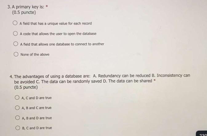 C. Control the entire application using Macros. * (0.5 puncte) Only A