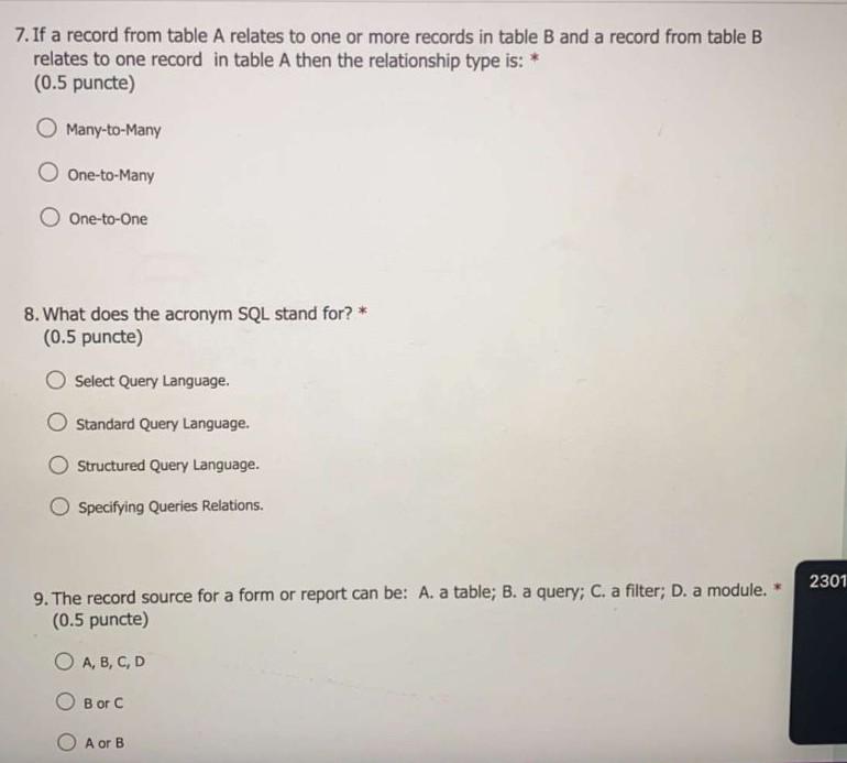 B and C are true. O Only B and C are true.