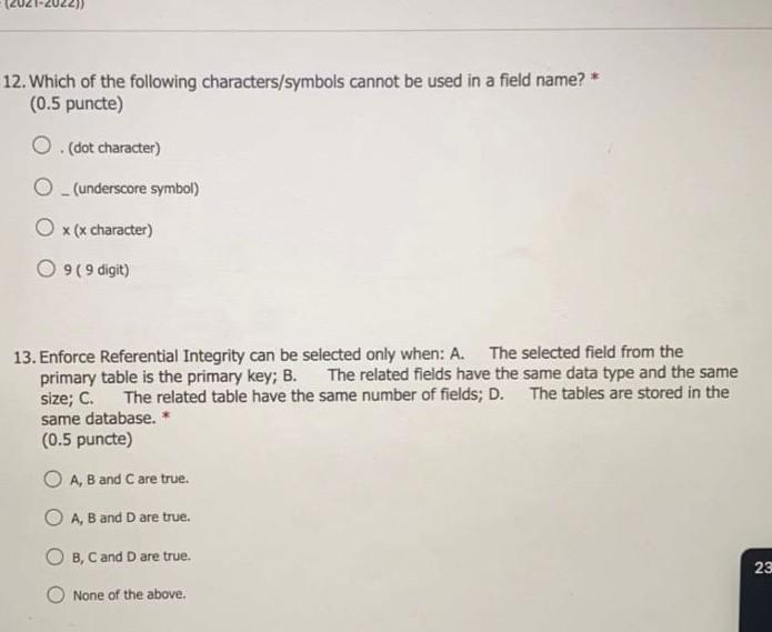 to one record in table A then the relationship type is: *