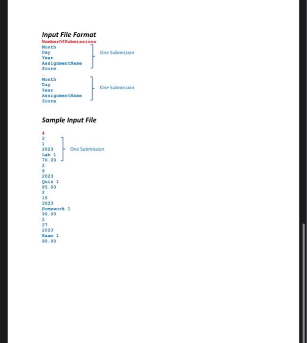will be deducted. Programs with compile errors will have 50pts automatically taken