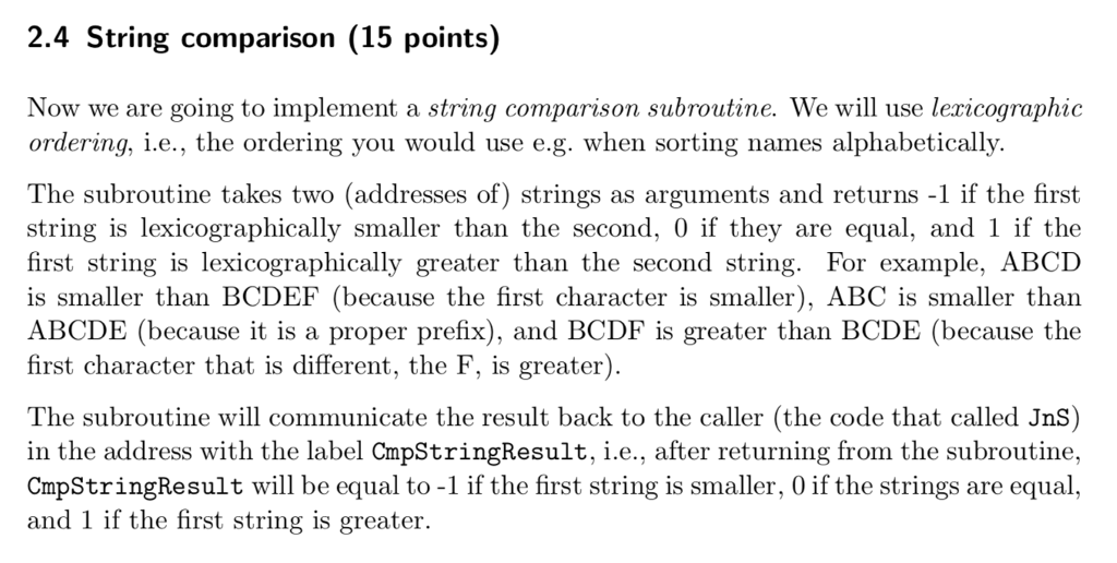  / / Comparison test 1: two equal strings / Load NameAddr