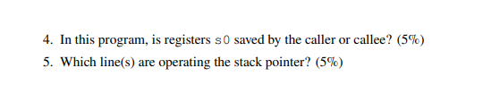 Write down the recursive equation that calculates fibonacci (a1).(5%) 2. Which register