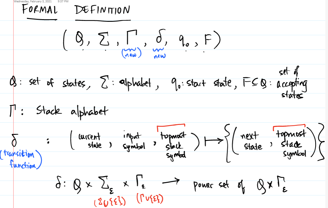 this general notion, there are two stacks associated with the machine. At