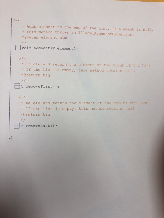 List.java. Describes the abstract behavior of a list collection. This interface together