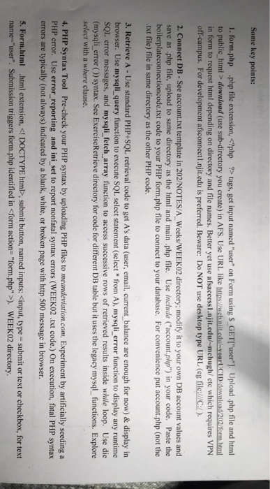  Some key points: I. form.php php file extension, 