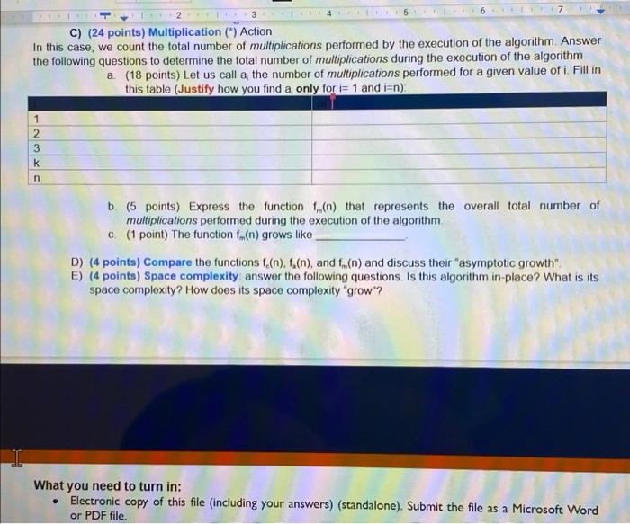 1 4: for j = 1 to i 5: prod = a