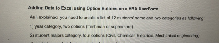  12 random names. Using VBA useform on excel Do it nicely