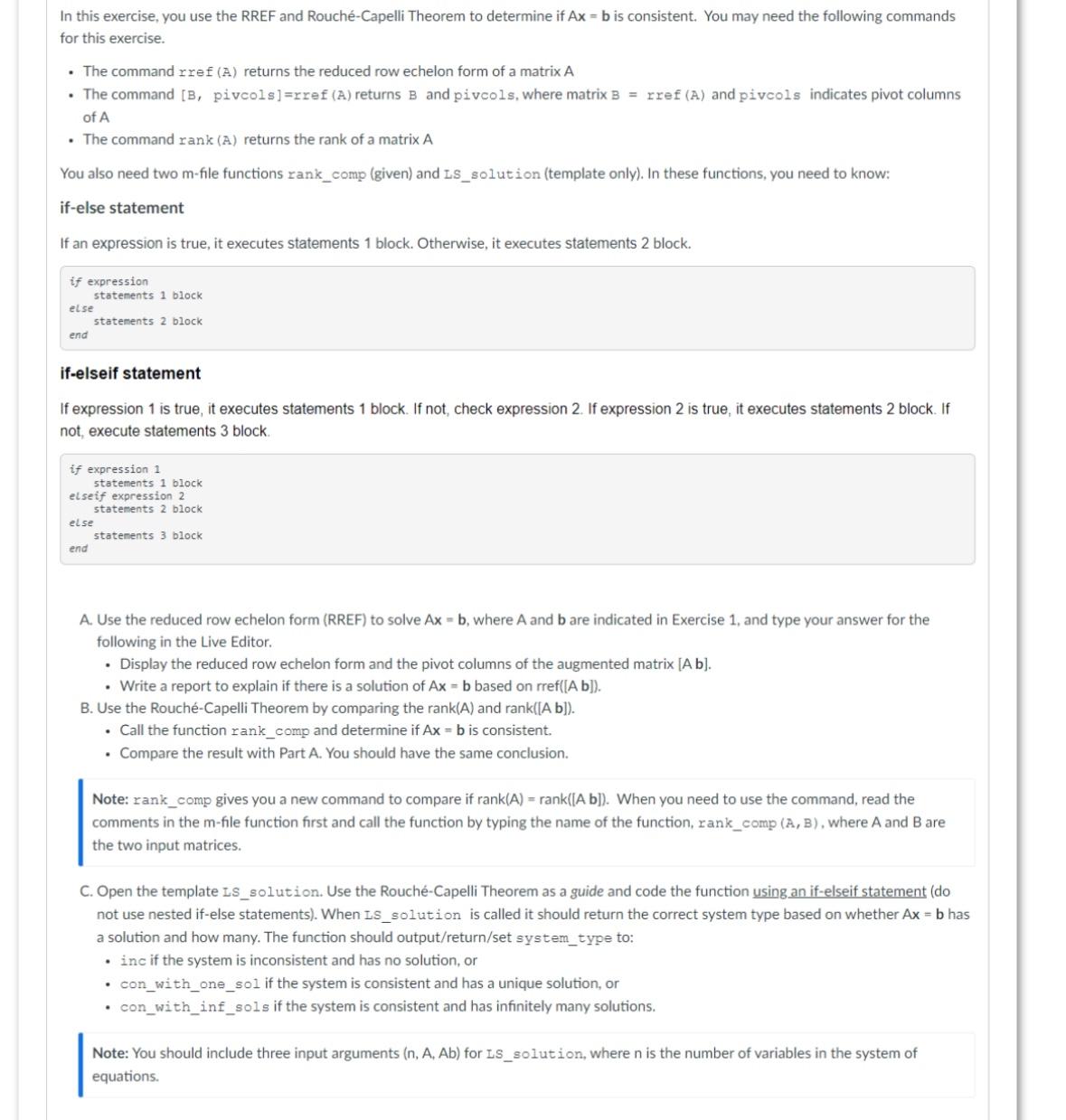  I need help coding in MATLAB for this assignment. In this