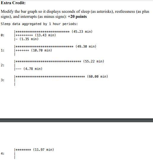 logs the activity of a sleeper once a second for a period