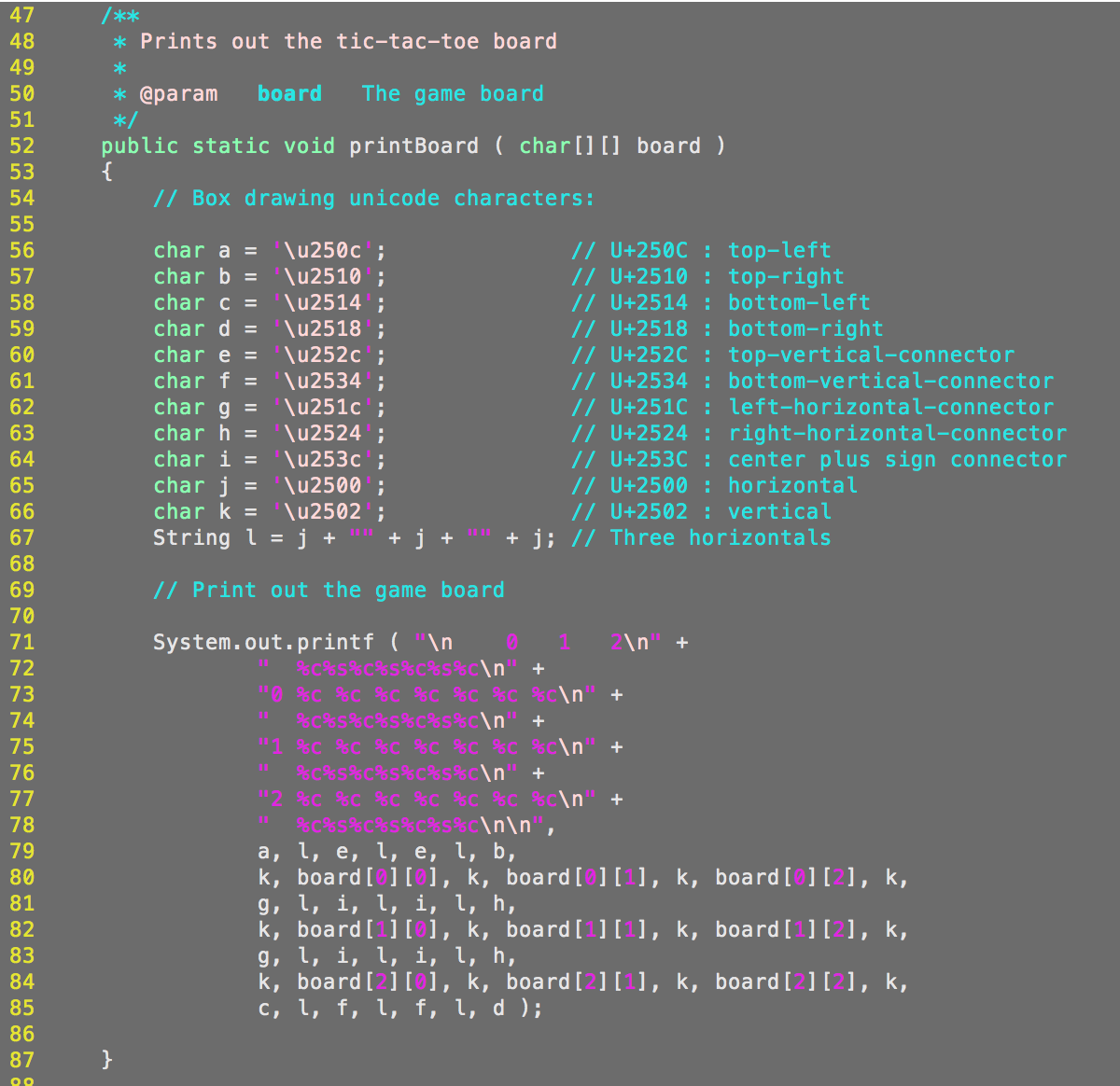 the directions given and test your program to make sure it works